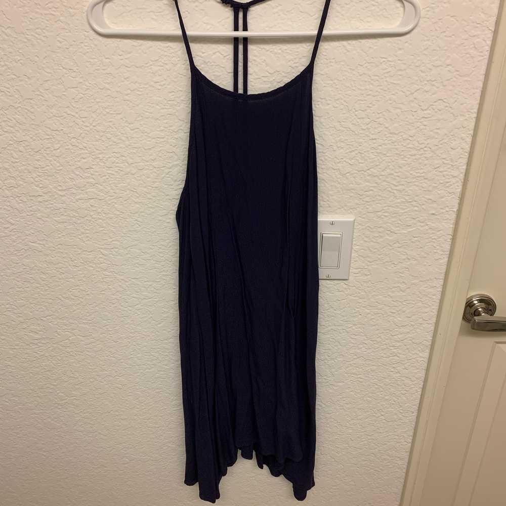 Navy Blue high-low dress